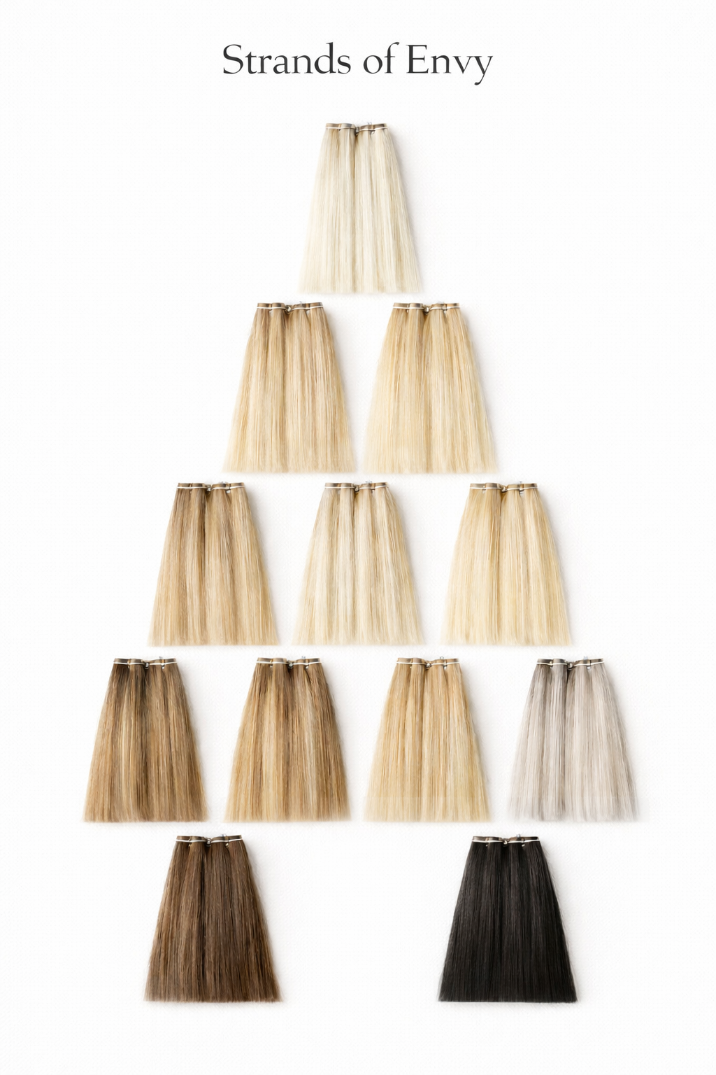 Butterfly Weft Extensions Blonde Colors